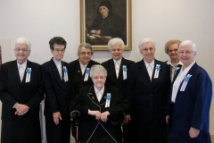 60e_ Sœurs Thérèse Caron, Claire Nolin, Aurore Chicoine, Françoise Foisy, Priscilla Wafer, Solange Bonneau, Annette Poulin et Jeannine Deslauriers.