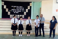 Kenmei students in Holy Cross of Malita